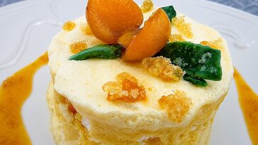 entremets glacé Bergamote mirabelles