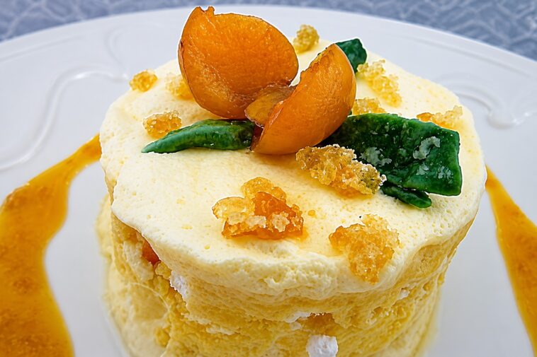 entremets glacé Bergamote mirabelles