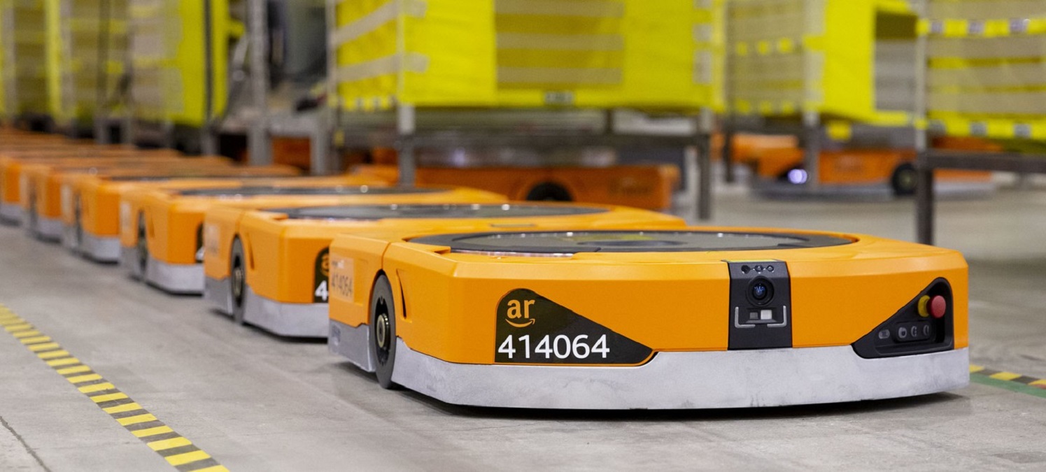 Warehouse Robots Amazon Robotics Facility Amazon Robotics