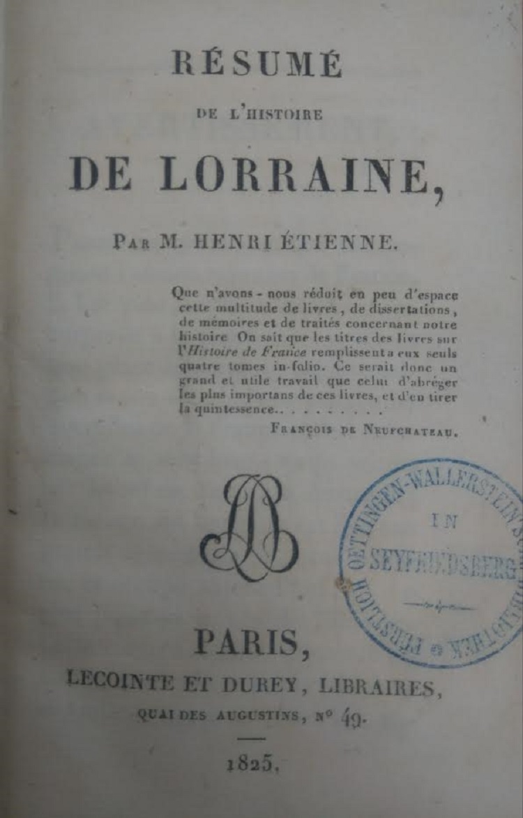 Histoire de Lorraine