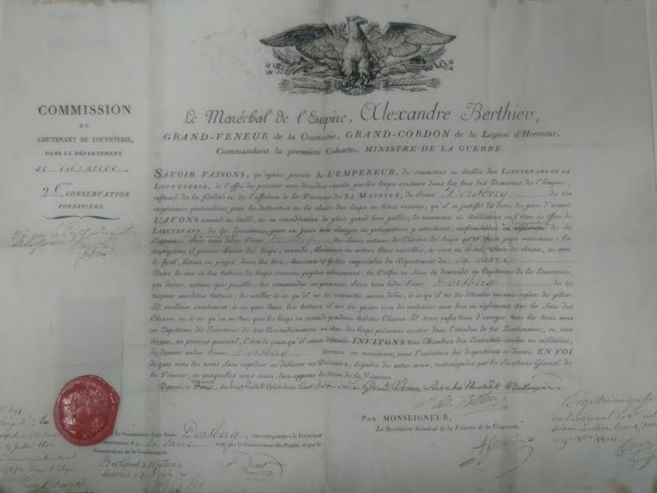 brevet de louveterie Berthier