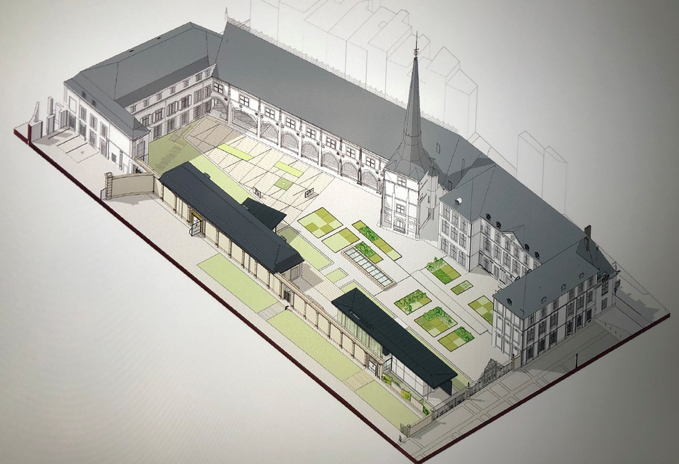plan projet rénovation Musée Lorrain