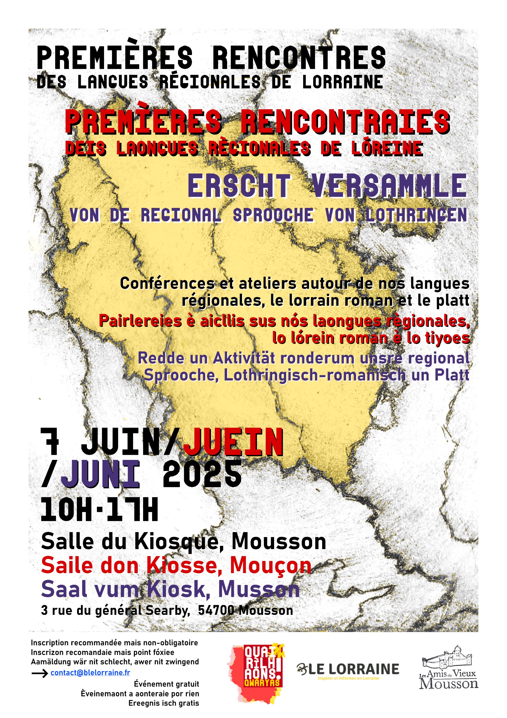 Afiche Rencontres des Langues Régionales de Lorraine