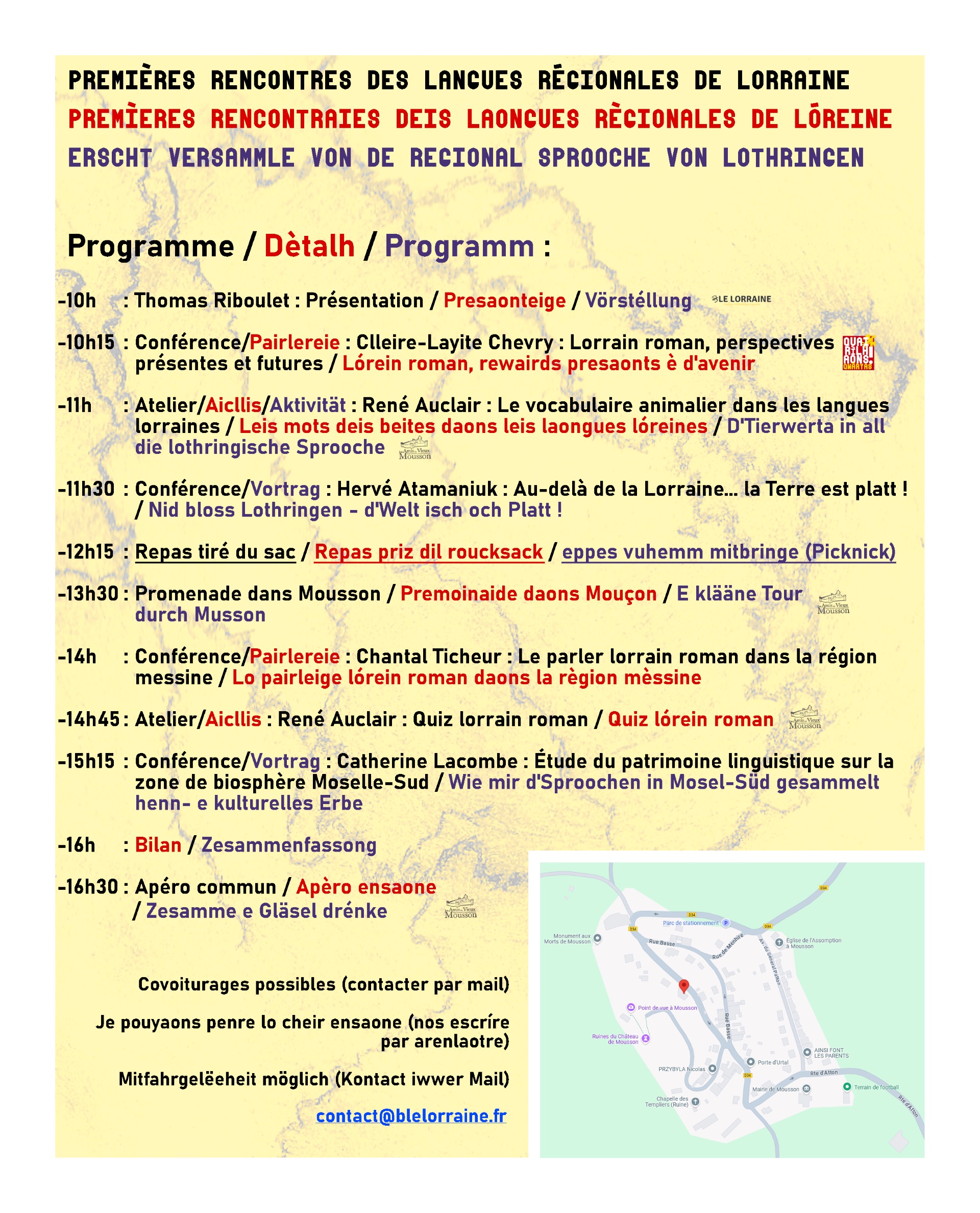 programmes langues Mousson
