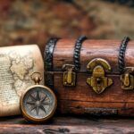 chasse au trésor à la recherche de la pièce d'or