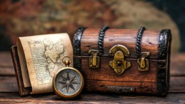 chasse au trésor à la recherche de la pièce d'or