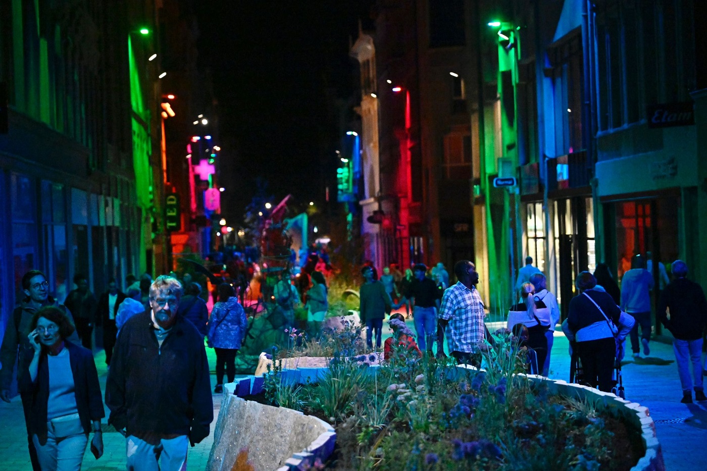 ambiance lumineuse Rue Serpenoise