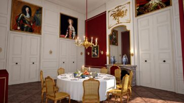 table volante d'Elisabeth-Charlotte