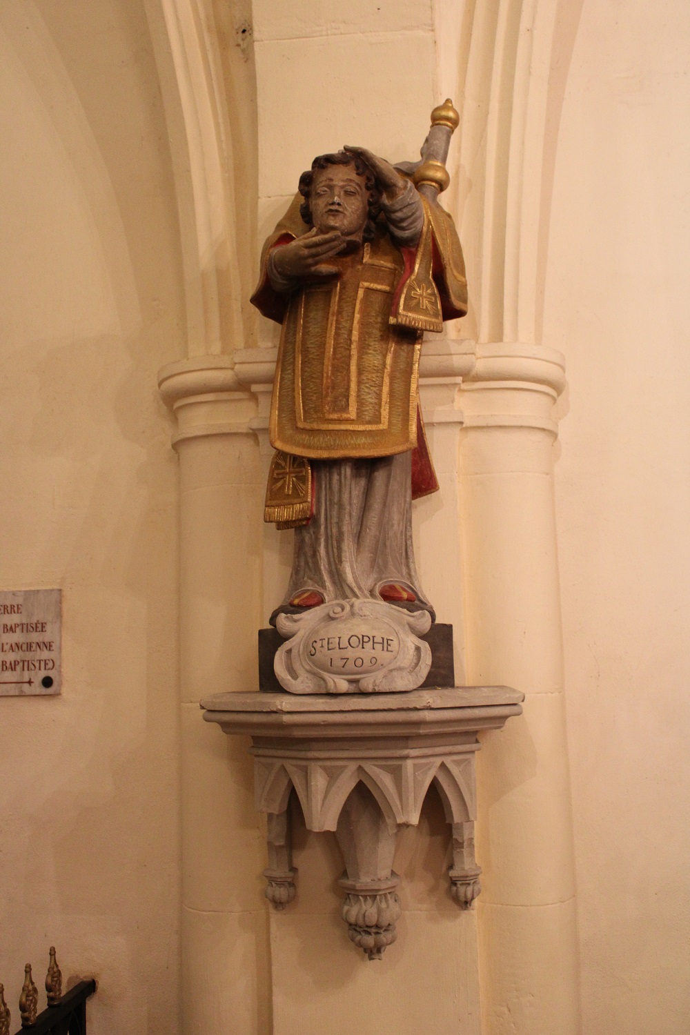 statue Saint Elophe église Domrémy