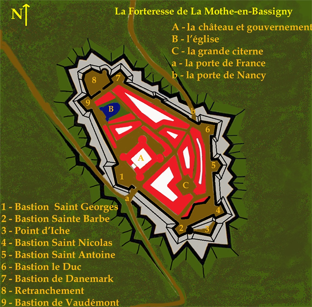 plan forteresse La Mothe
