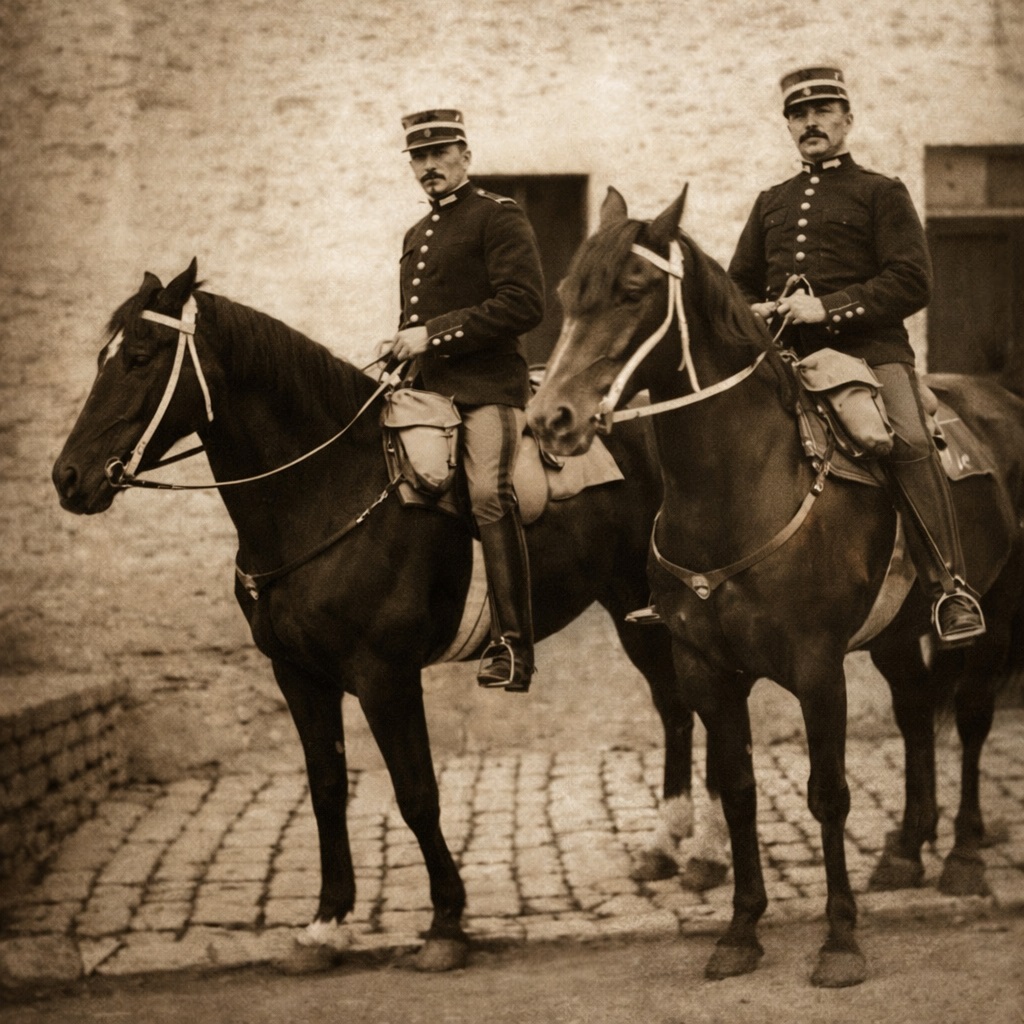 gendarmes à cheval