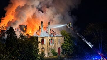 incendie château de la Favorite