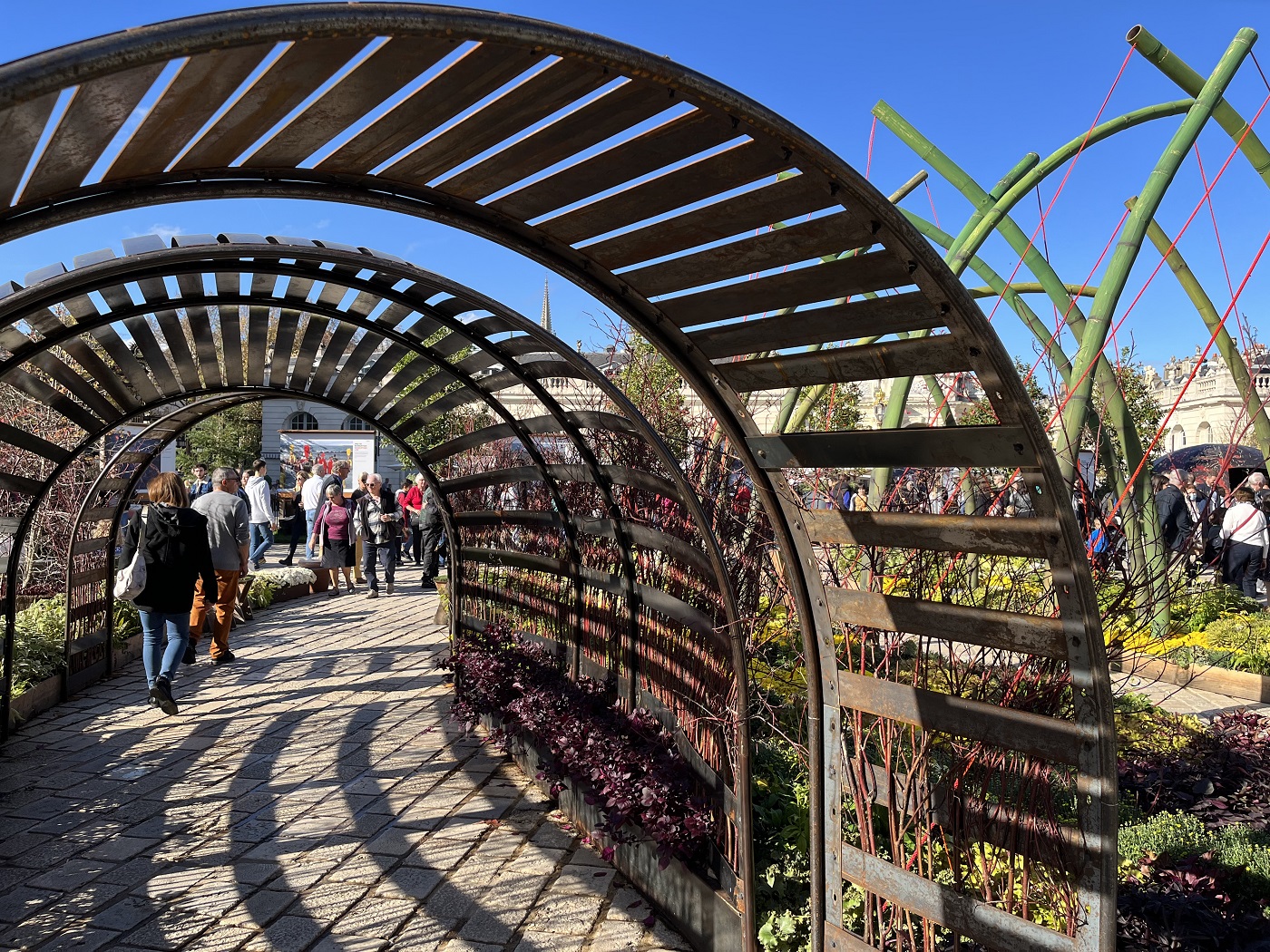 Jardin éphémère scénographie