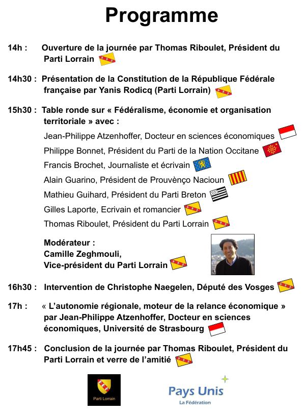 programme Journée du Fédéralisme